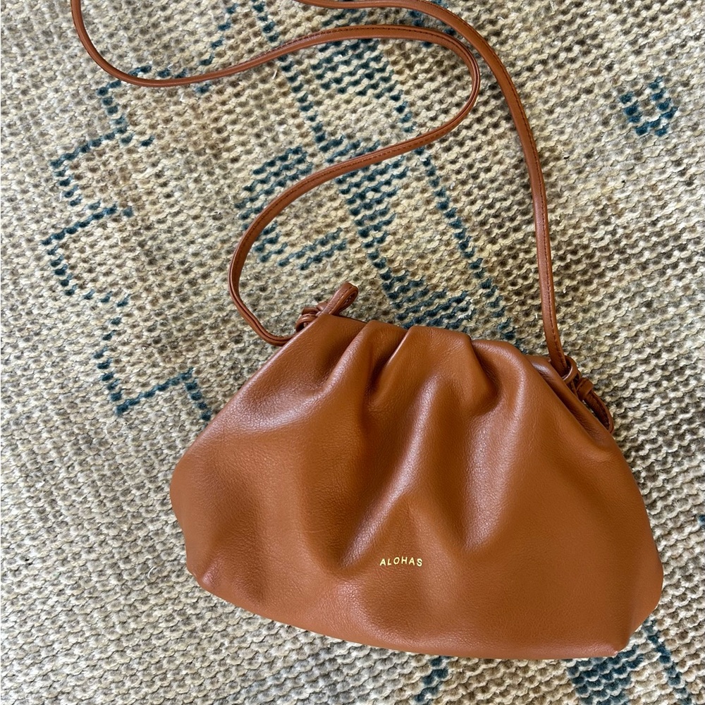 Alohas Brown Leather Women's Bag